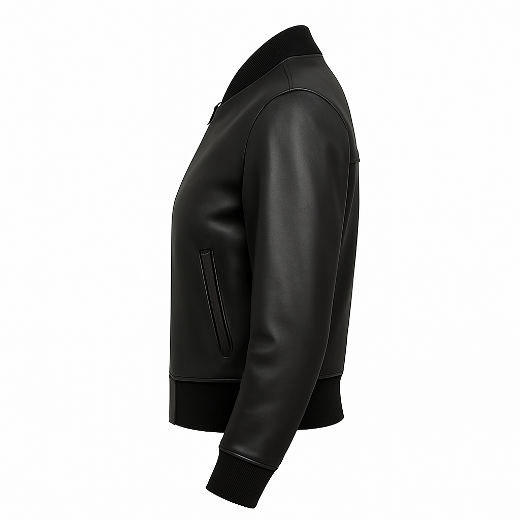 Aeryn Jet Bomber Women's Fashion Leather Jacket