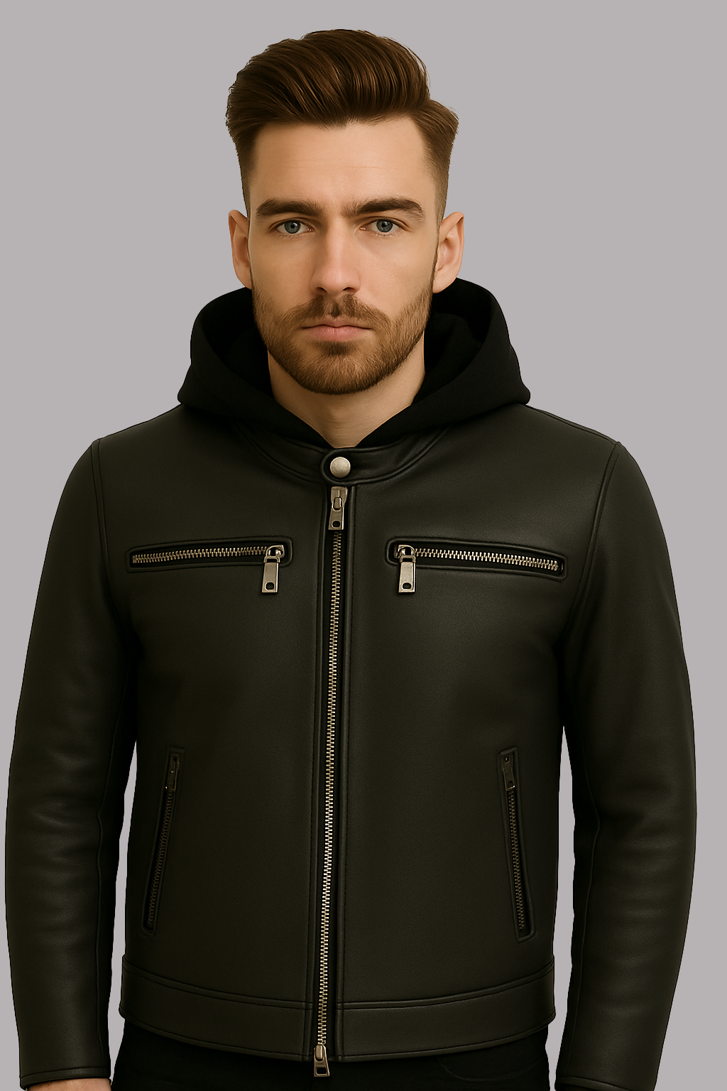 Night Vortex Man's Motorcycle leather jacket