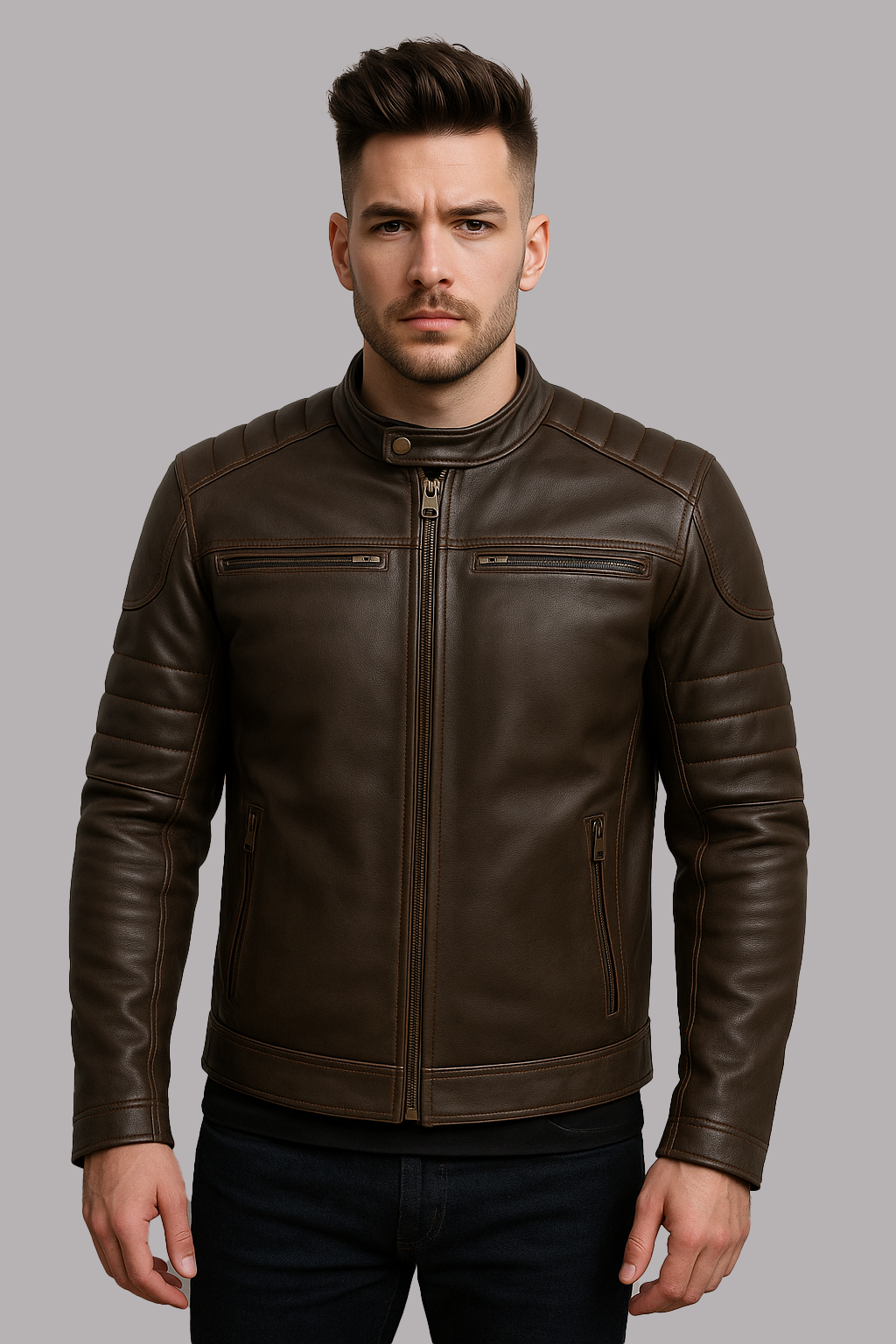 Canyon Rider Man's Motorcycle Leather Jacket