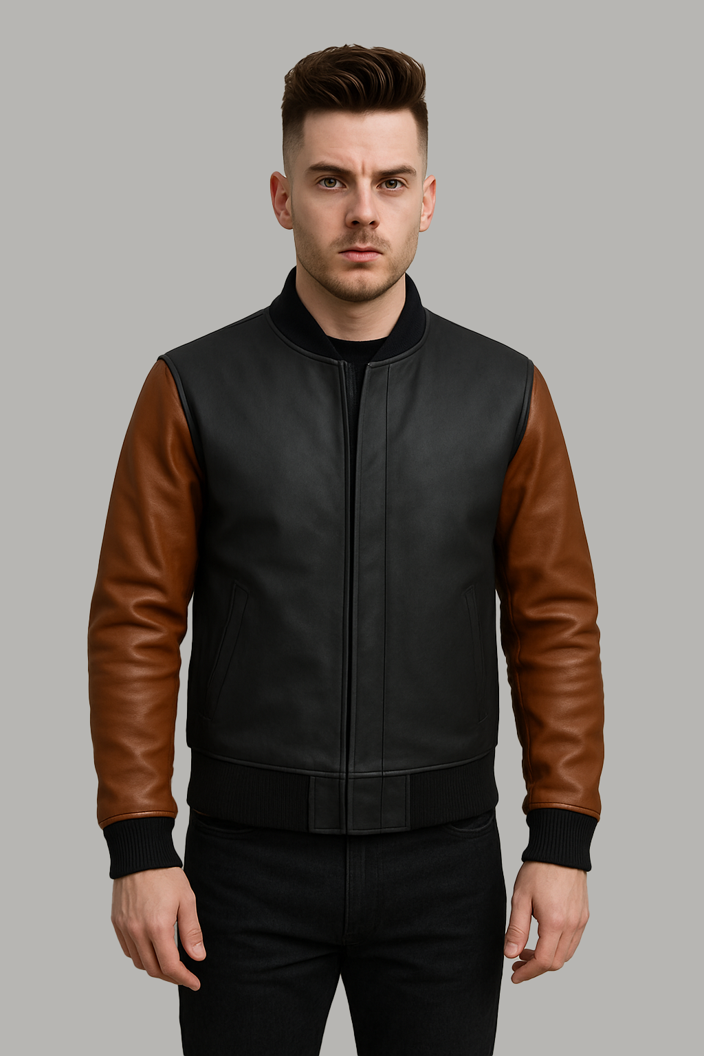 Coalheart Classic Man's Moto Leather Jacket