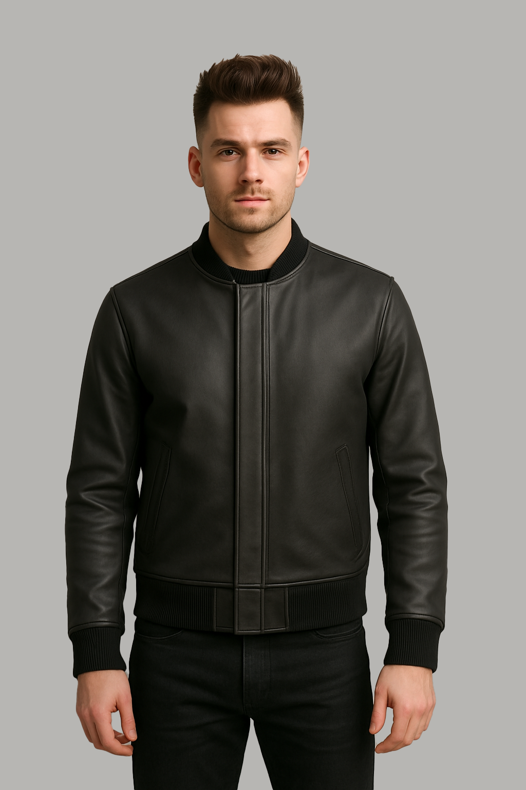 Coalheart Classic Man's Moto Leather Jacket