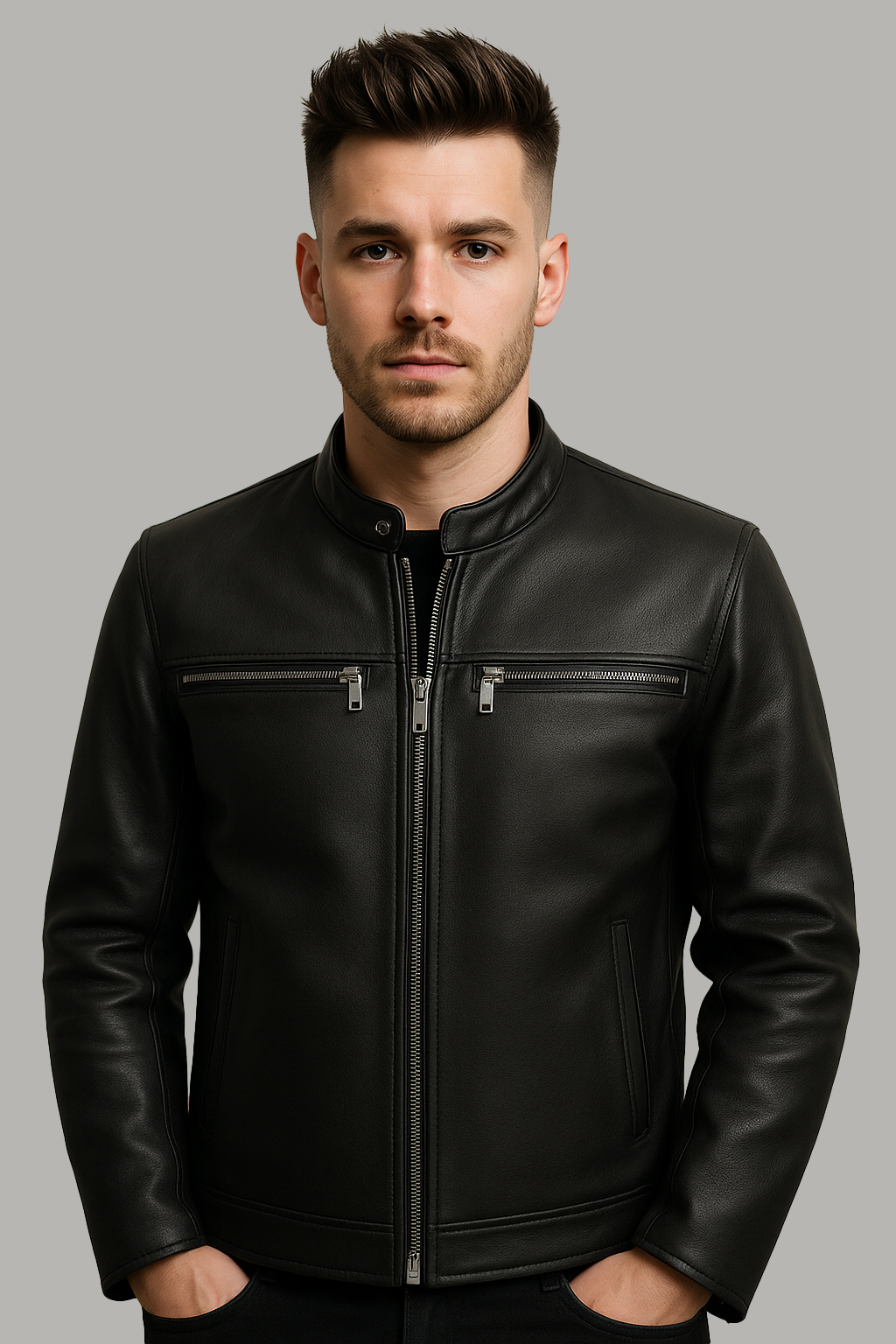 Jetstream Man's Motorcycle Leather Jacket