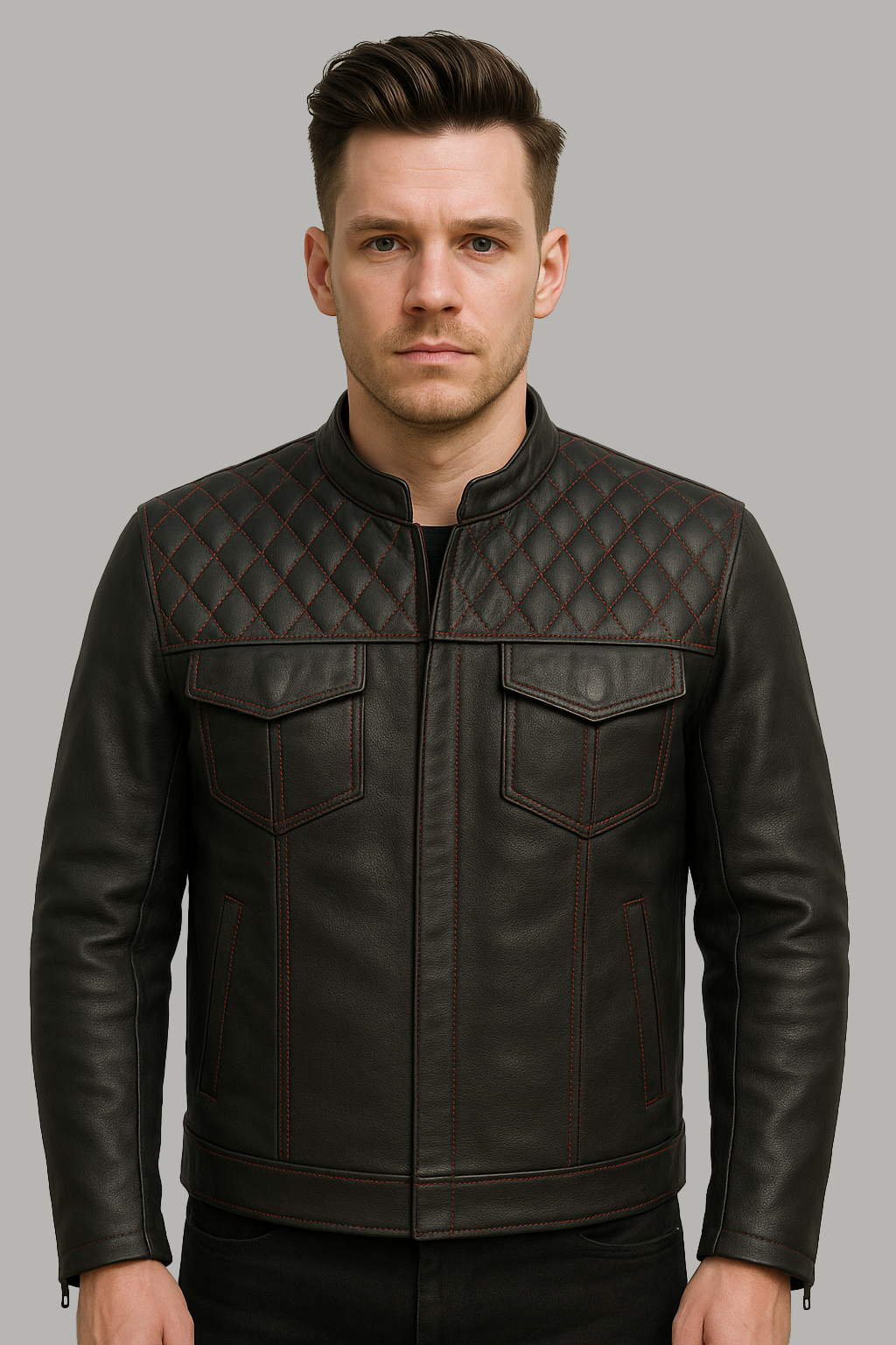 Ember Guard Men's Motorcycle leather jacket