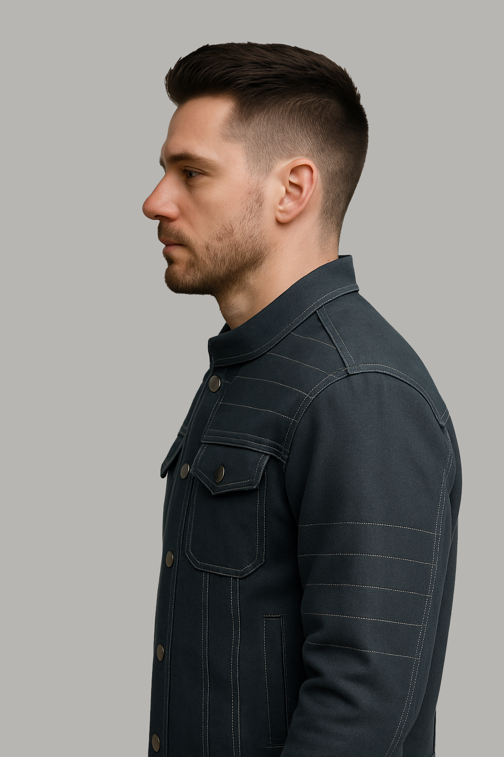 Command Denim Man's Motorcycle Jacket