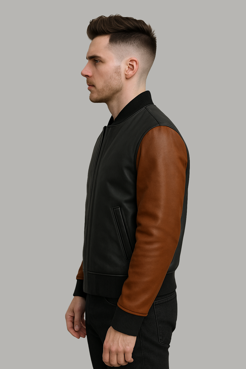 Coalheart Classic Man's Moto Leather Jacket