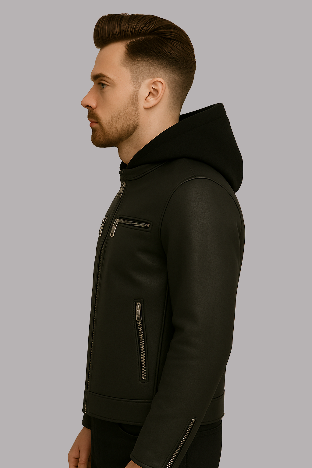 Night Vortex Man's Motorcycle leather jacket