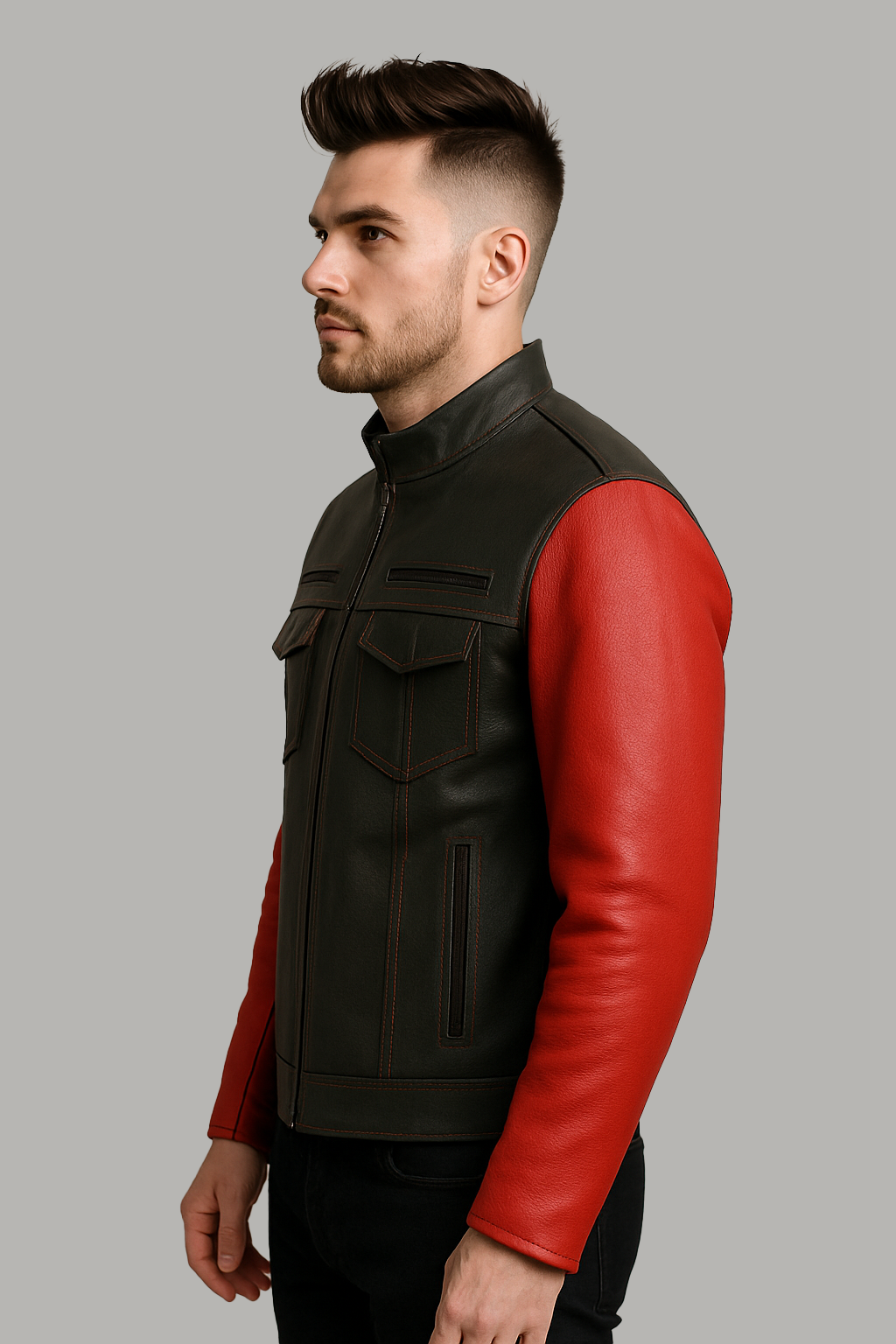 Inferno Edge Man's Moto Leather Jacket
