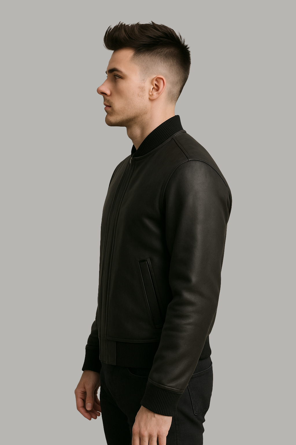 Coalheart Classic Man's Moto Leather Jacket