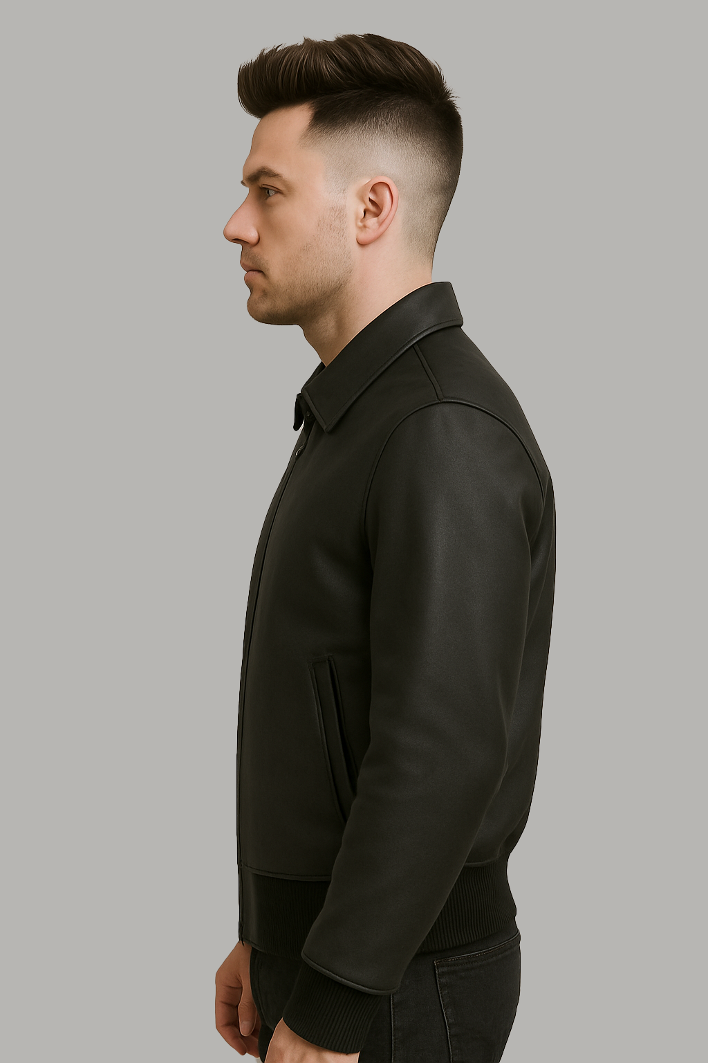 The Heritage Bomber Man's Motorcycle Leather Jacket