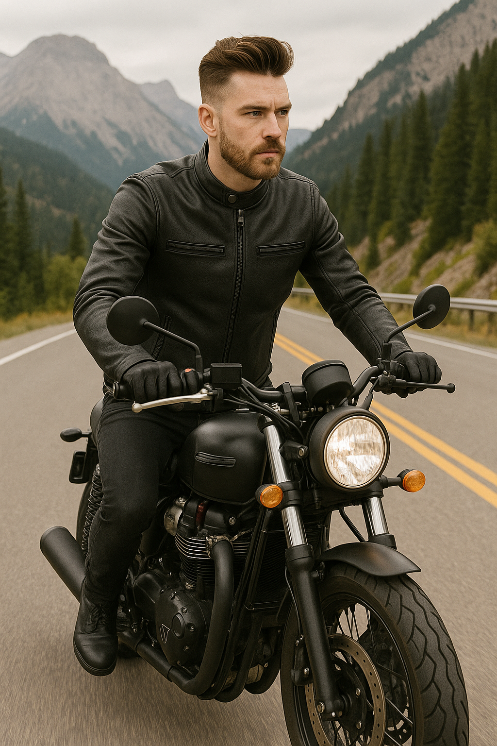 AeroRider Man's Moto Leather Jacket