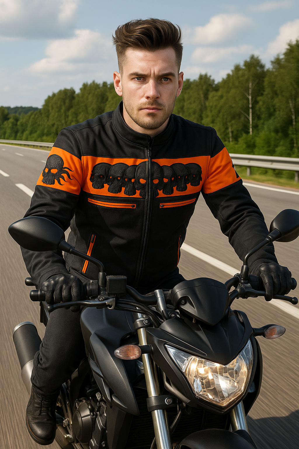 Skullshade Man's Motorcycle Textile jacket