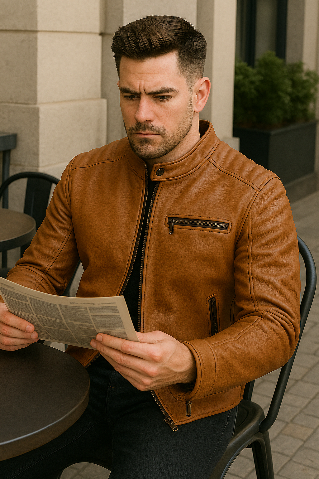 Dustborn Man's Motorcycle Leather jacket