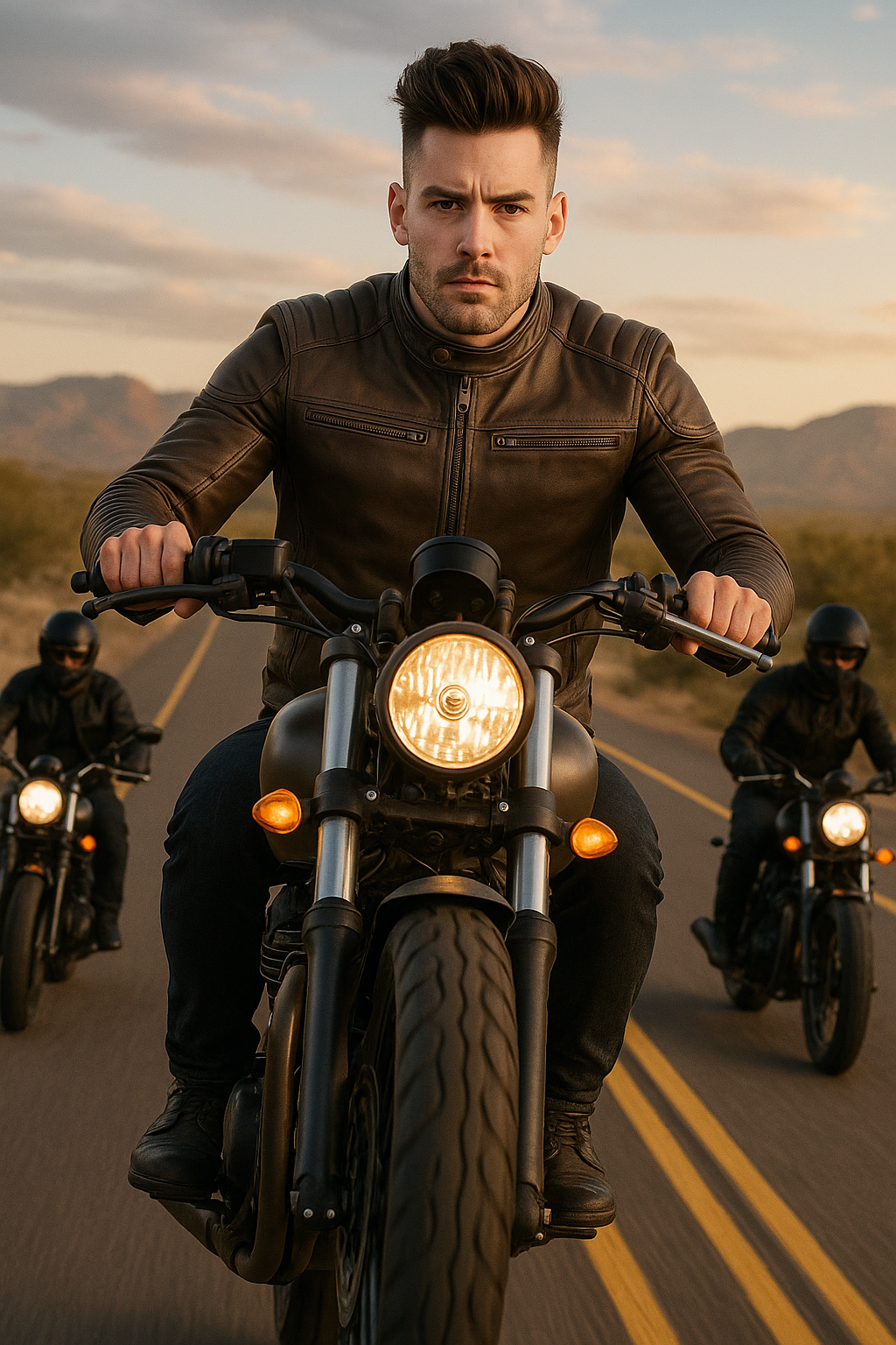 Canyon Rider Man's Motorcycle Leather Jacket