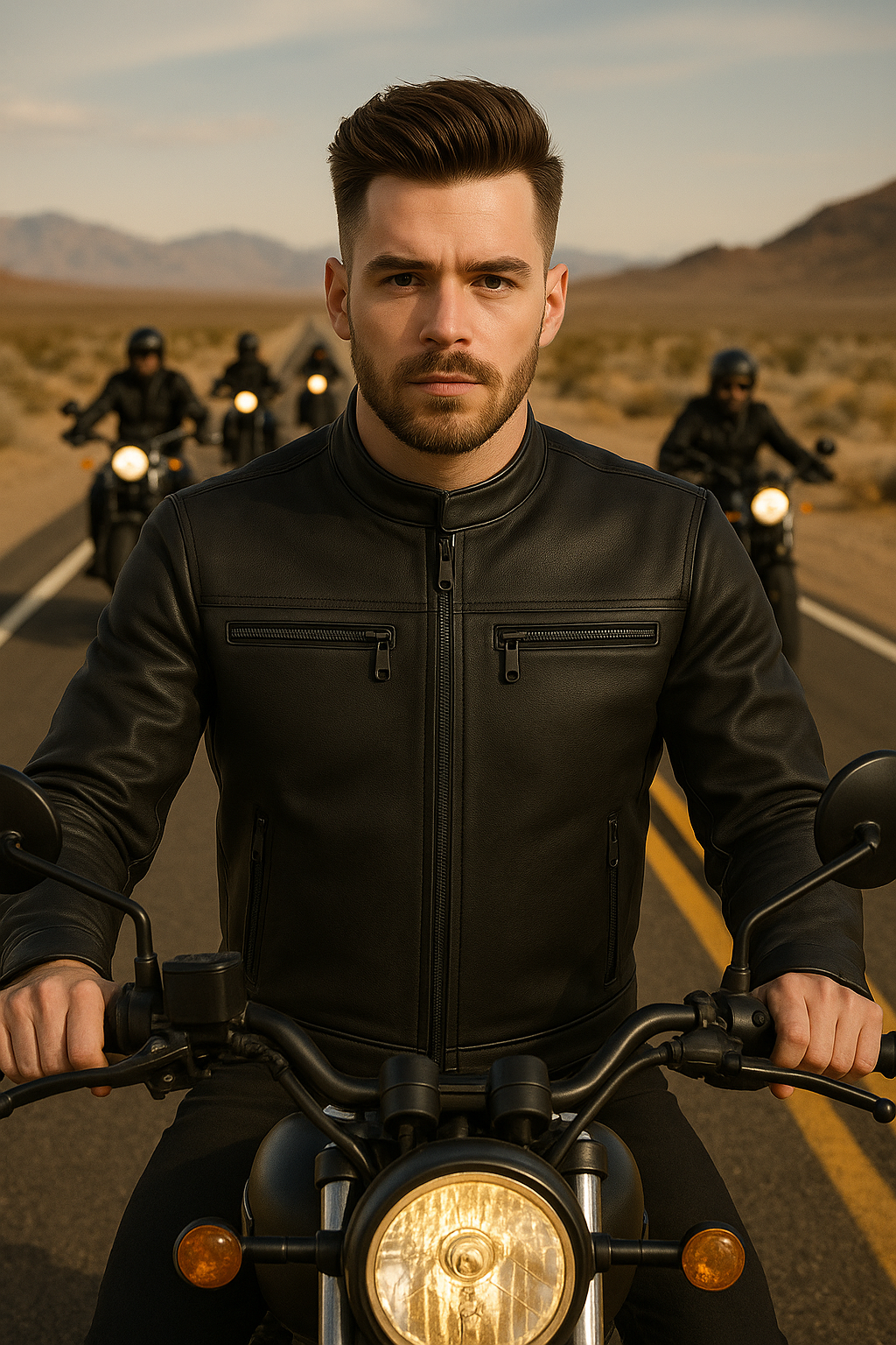 Torque Drift Man's Motorcycle Leather Jacket