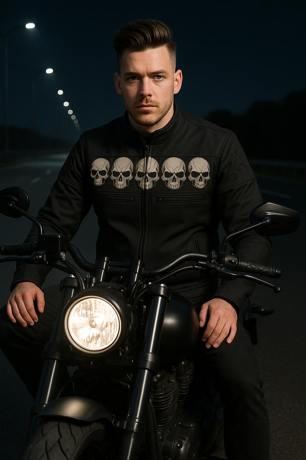 Skullshade Man's Motorcycle Textile jacket