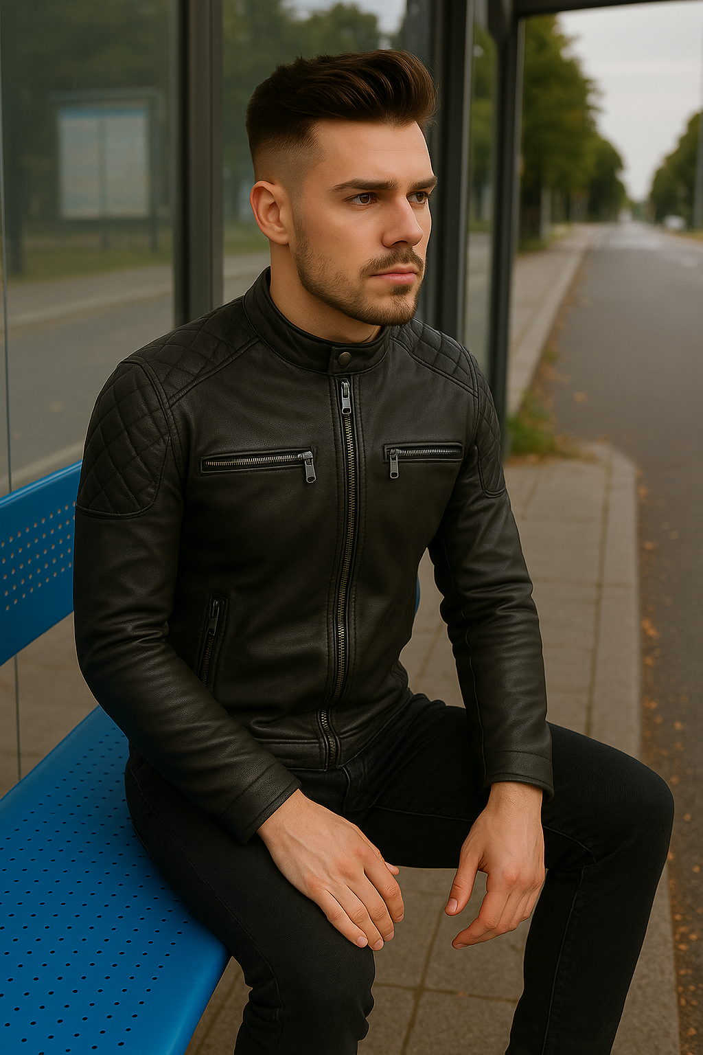Bulletline Man's Motorcycle leather jacket