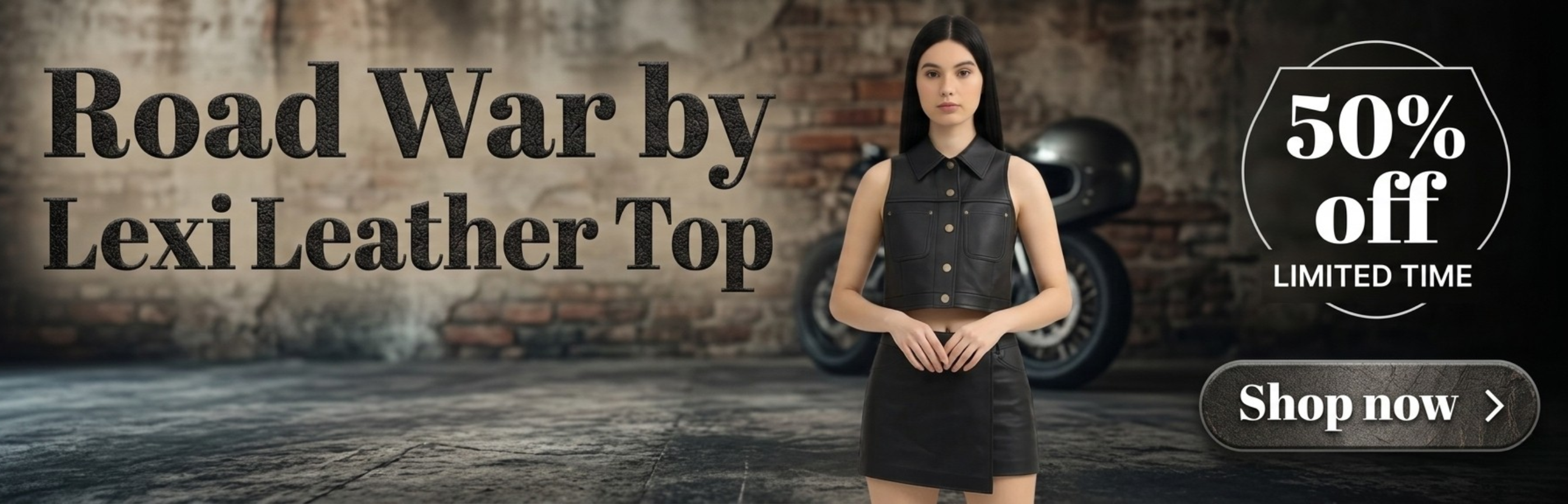 Women’s leather tops trendy fashion outfit for modern style