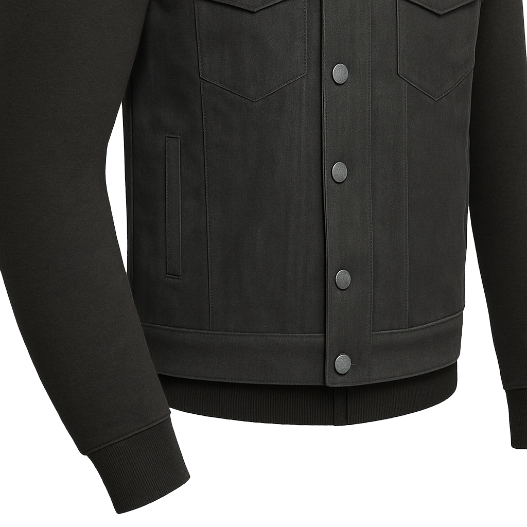 Ashmark – Men's Motorcycle Denim Vest & Hoodie