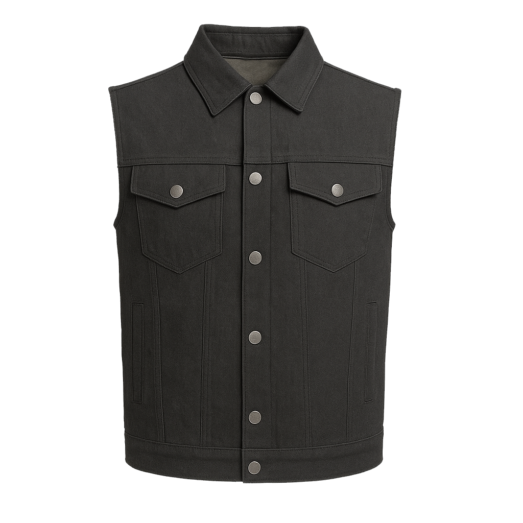 Ashmark – Men's Motorcycle Denim Vest
