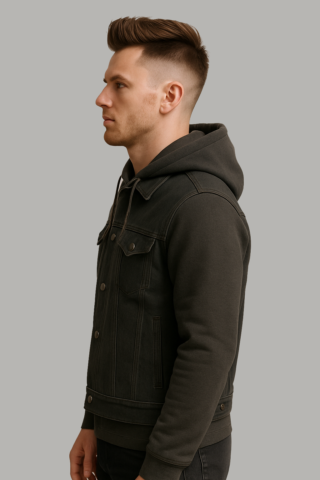 Ashmark – Men's Motorcycle Denim Vest & Hoodie