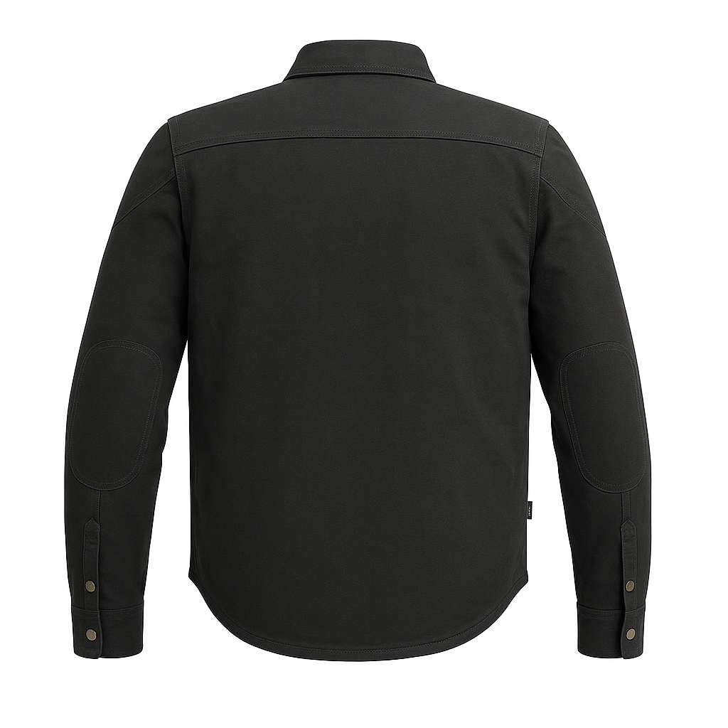 Back view of Shadow Forge men’s riding shirt