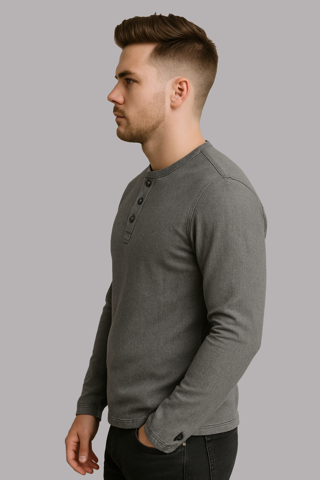 Slate Henley Men’s Windproof Shirt