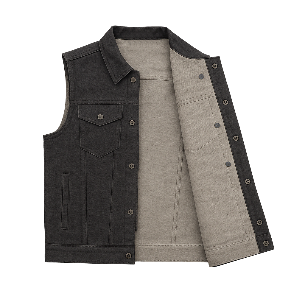 Ashmark – Men's Motorcycle Denim Vest