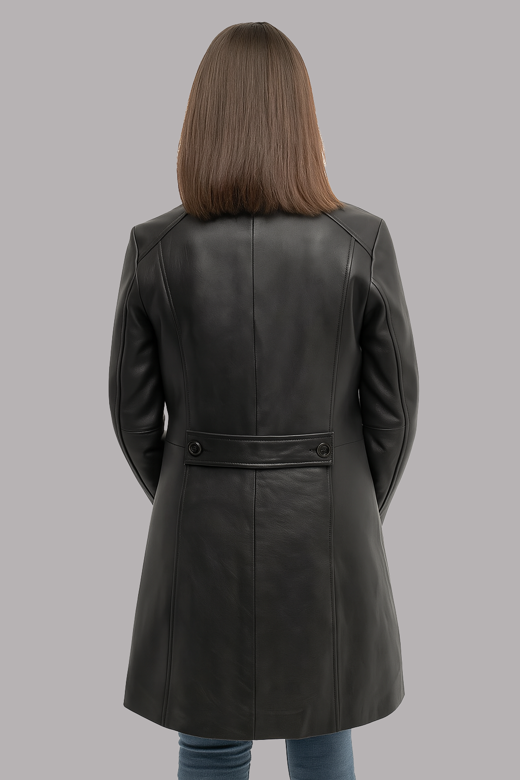 genuine leather jacket women black high quality premium leather