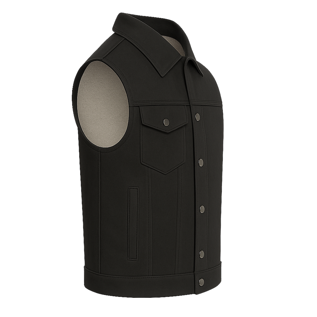 Ashmark – Men's Motorcycle Denim Vest