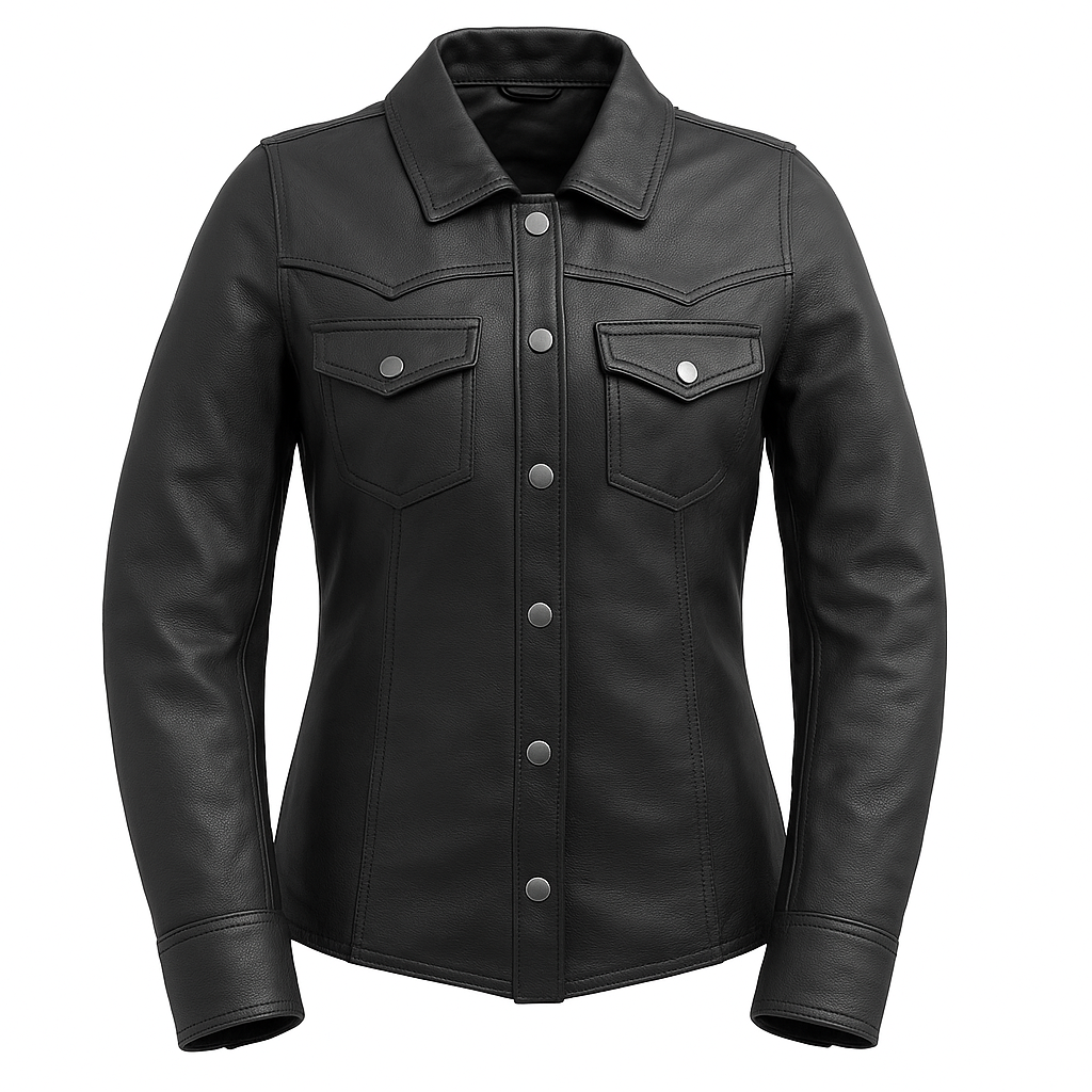 Coalflare – Women's Leather Motorcycle Shirt