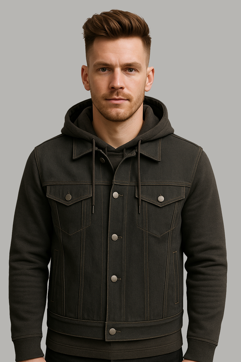 Ashmark – Men's Motorcycle Denim Vest & Hoodie