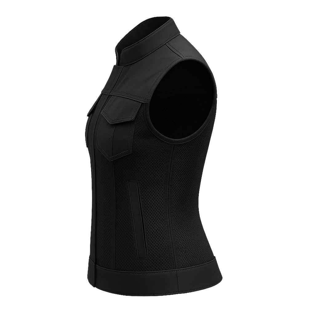 Trace Moto Mesh Women's Club Style Motorcycle Vest