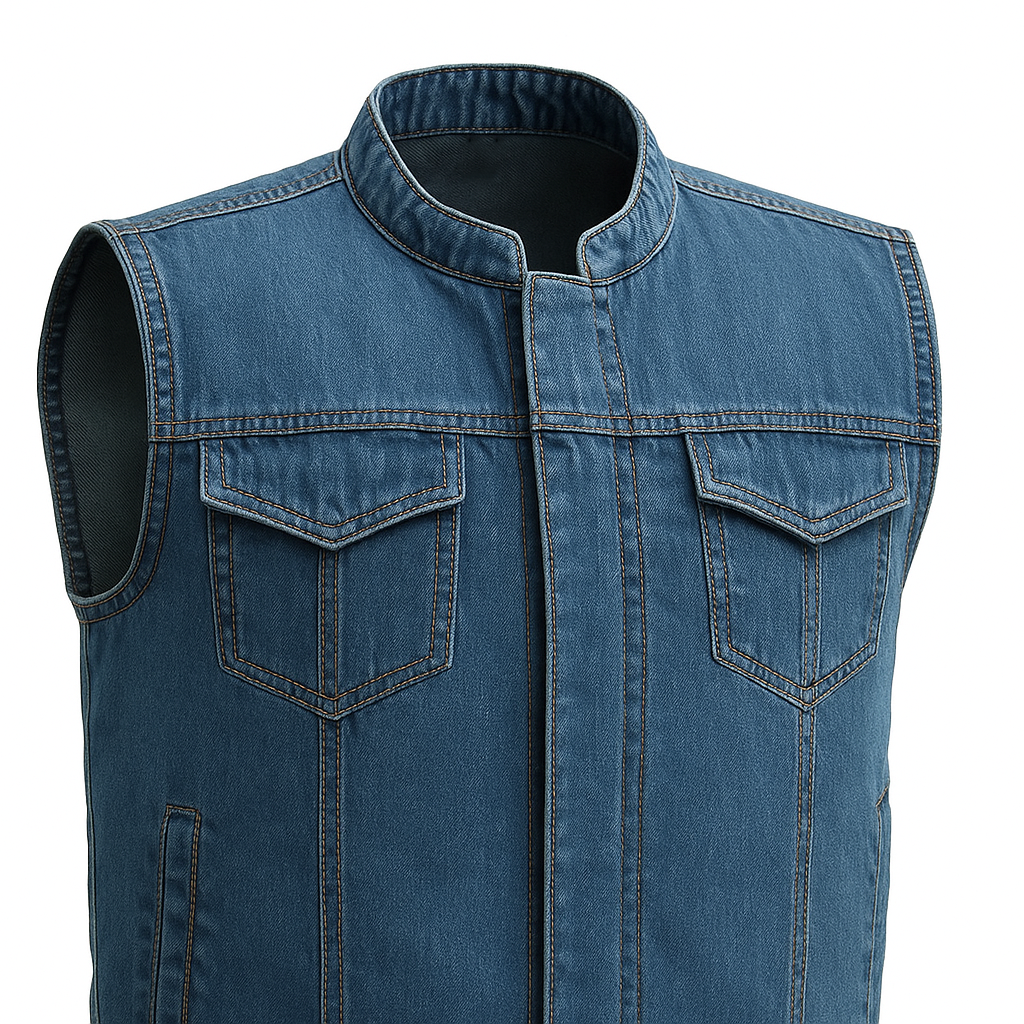 Maverick - Men's Motorcycle Denim Vest