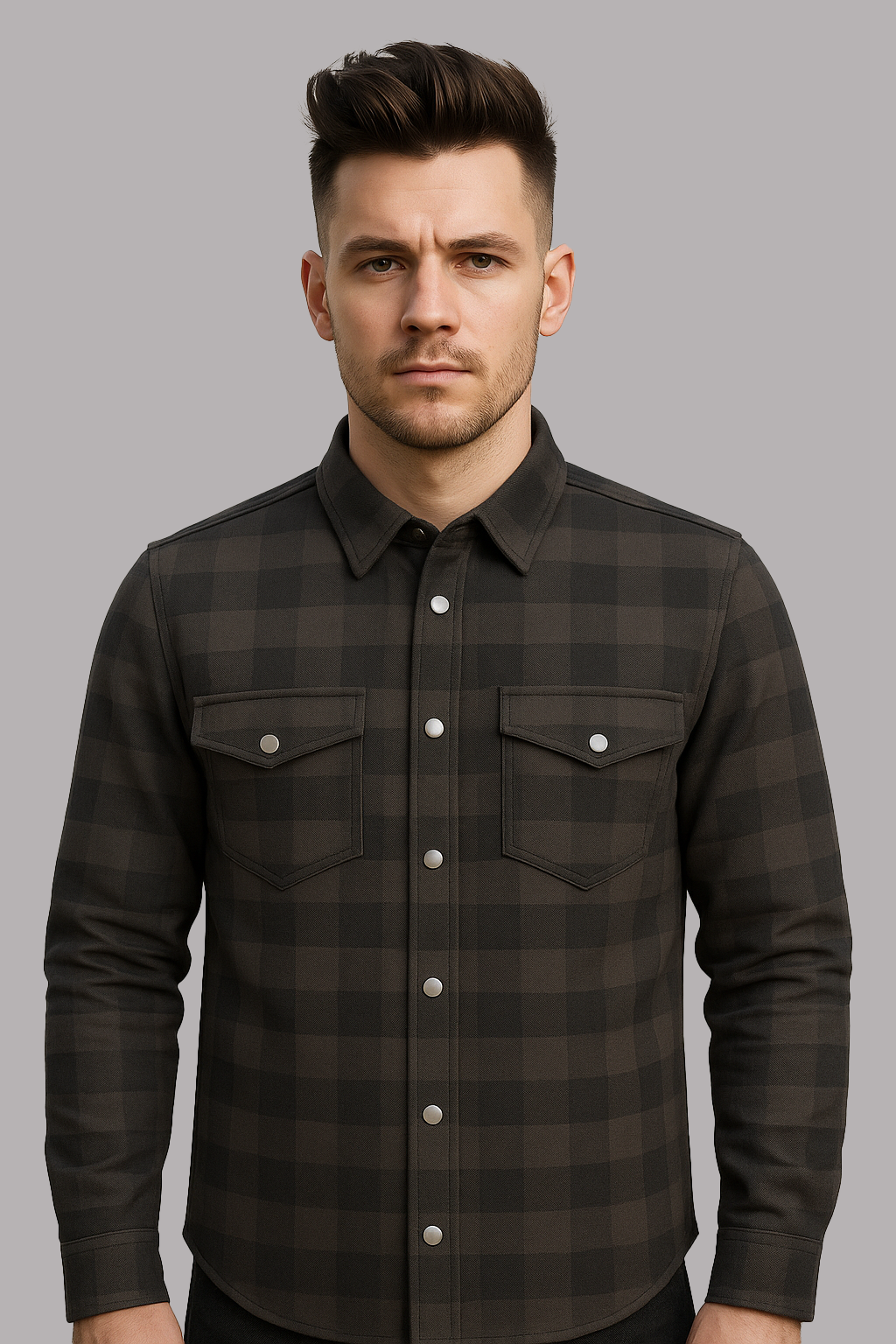 Urban Timber Men’s Charcoal Flannel Shirt