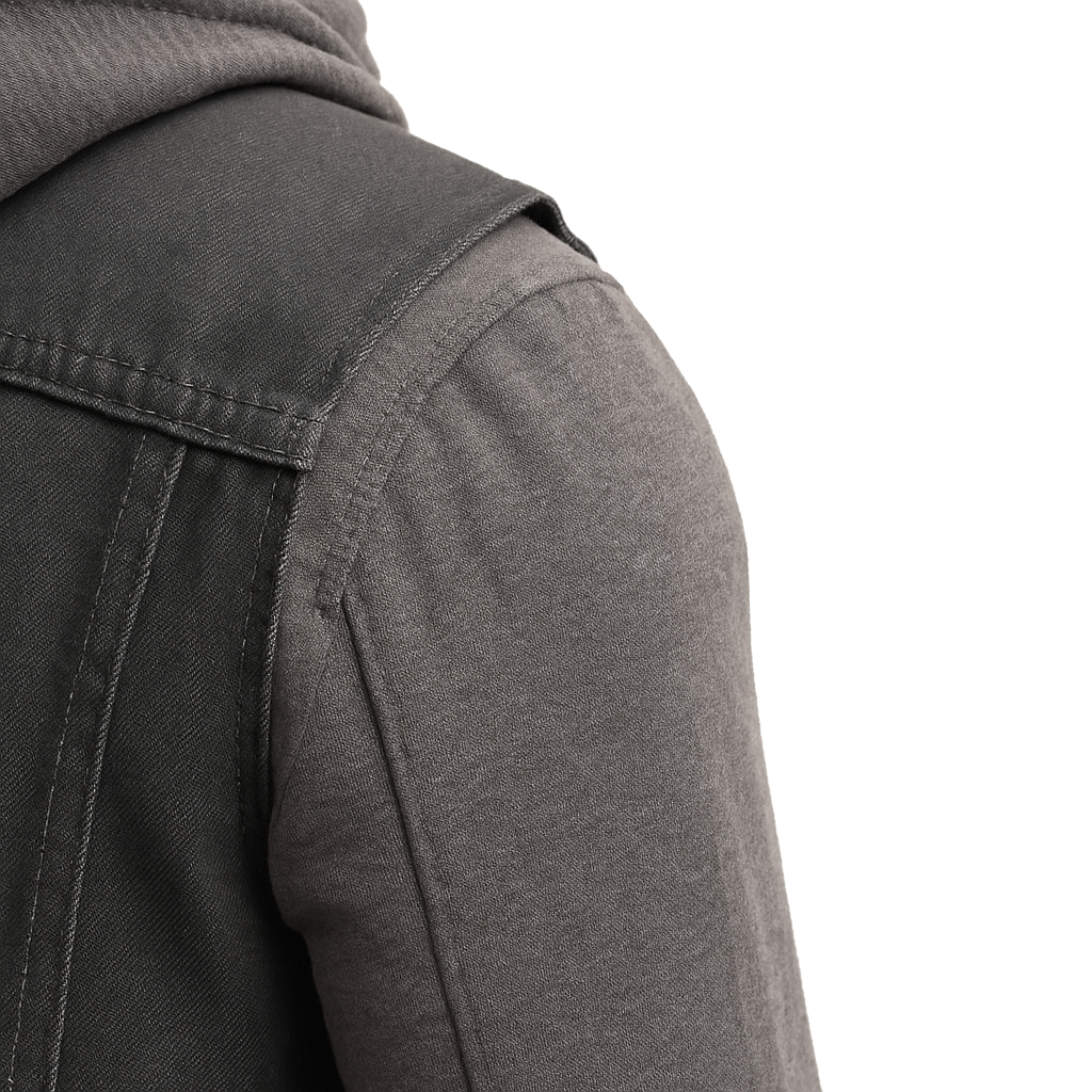 Ashmark – Men's Motorcycle Denim Vest & Hoodie