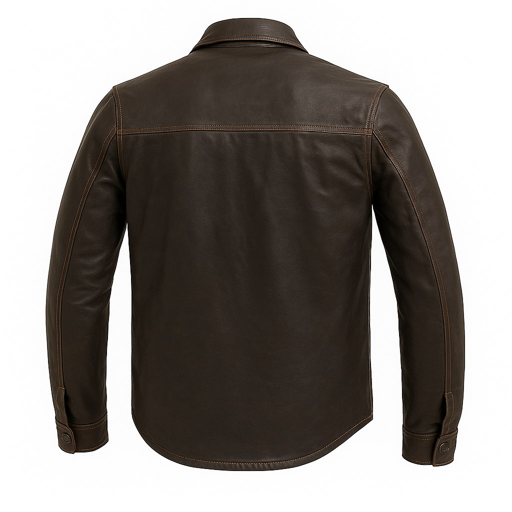 Bronco Men’s Moto Leather Shirt