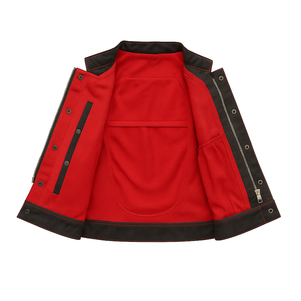 Trace Moto Mesh Women's Club Style Motorcycle Vest