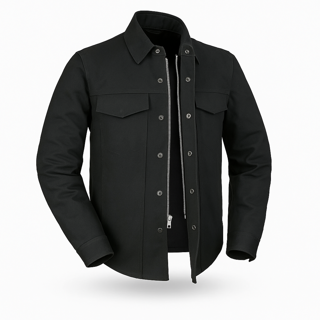 Noir Layer Men’s Canvas Riding Shirt